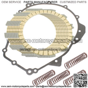 Clutch Friction Plates And Gasket Kit for Kawasaki ZX600J ZZR600 2005-2008 (Fits: Kawasaki)