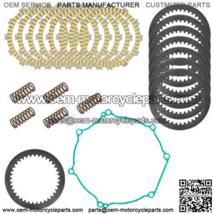 Clutch Friction Steel Plates and Gasket Kit for Kawasaki KX450F KX450 2012-2015 (Fits: Kawasaki)