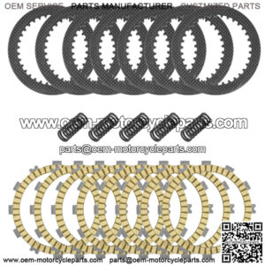 Clutch Friction Steel Plates and Spring Kit for Kawasaki KX250F KX252 2008-2020 (Fits: Kawasaki)