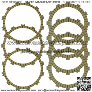 Clutch Friction Plates Kit for Kawasaki W800 EJ800 2019 2020 2021 2022 (Fits: Kawasaki)