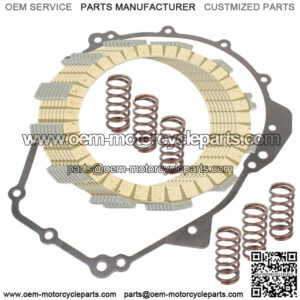 Clutch Friction Plates And Gasket Kit for Kawasaki Ninja ZX-6Rr ZX600 2005 2006 (Fits: Kawasaki)