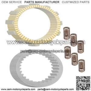 Clutch Friction Steel Plates Kit for Kawasaki ZX1100A GPZ1100 1983 1984 (Fits: Kawasaki)