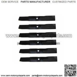 6 Pack Of 11491 Blades Compatible With John Deere GX21380, GY20679, GY206