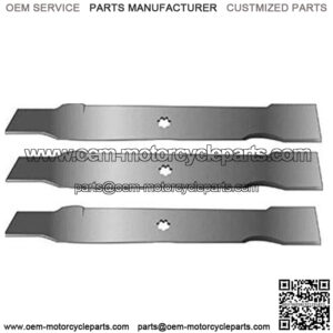 Set of 3 Lawnmower Mulching Blades for John Deere, Replaces Part Numbers: GX