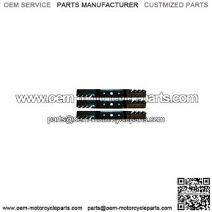 3 Pack 302-444 Toothed Mower Blade for John Deere GX20250 L120 L130 48"
