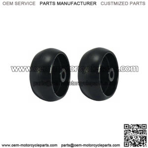 2 Mower Plastic Deck Wheels for John Deere D100 D110 D120 D140 Z225 Z245 Z425