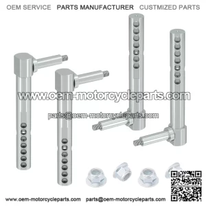 4-Pack Mower Deck Gauge Wheel Arm Kit for John Deere ?C Front & Rear 1" Wheel Arms ?C Compatible with AM131288, AM131289