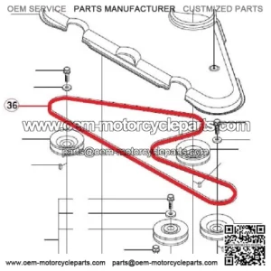 HQV Rider 15T V-belt