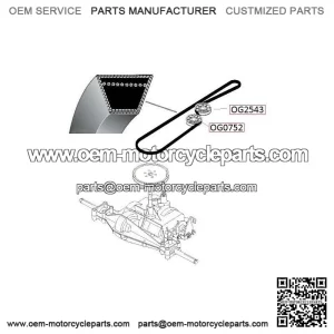 Husqvarna LT151 drive belt A2464La