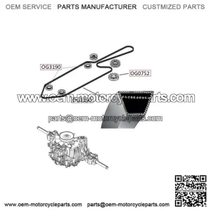 Husqvarna CTH184T drive belt