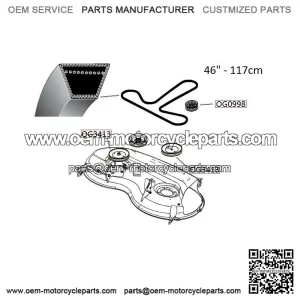 Blade drive belt Husqvarna TS346