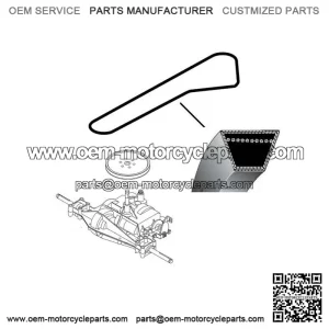 1/2" x 95 11/16" 12.7 x 2430 V-Belt