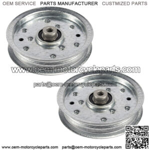 2 Flat Idler Pulleys Fits MTD Fits Cub Cadet 38 42 46 54" Deck 956-04129 756-041