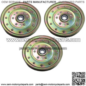 3 Idler Pulleys Fits Exmark Fits Toro 126-7685 1-633109 116-4667 Fits Husqvarna