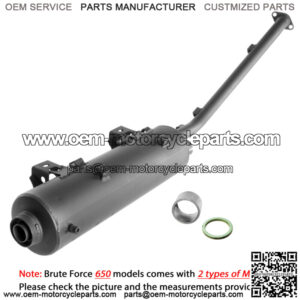 Exhaust Muffler W/Gasket Fit Kawasaki Brute Force 650 KVF650 4X4I Injector 06-13 (For: Kawasaki)