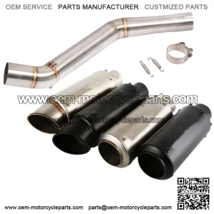 650MT 650NK 2022 2023 Slip for CF-Moto 400NK Exhaust Tips Black Mid Tail Muffler