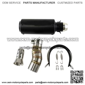 For CF-Moto 450SR 450SS 450NK All Years Black Muffler Tips Exhaust Mid Link Pipe