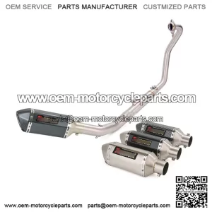 For CF-Moto 300SS 300NK 300SR Full Exhaust System Front Pipe 51mm Muffler Escape