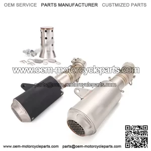 Slip For CF-Moto 450SR 450SS 450NK 2022-2025 Mid Exhaust Link Pipe Black Muffler