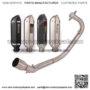 For CF-Moto ST Papio 125 2017-2024 Full Exhaust System Front Pipe Muffler Tips
