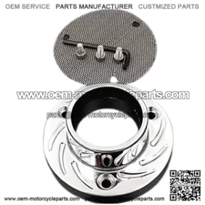 Exhaust Tip Muffler Power Compatible With Artic Cat Dvx400 Kawasaki Kfx400 Suzuki Lt-Z400 Chromed [B00YWCAKWU]