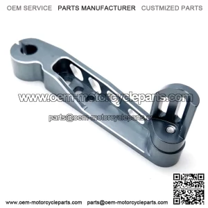 Titanium gray GY6 modified foot start lever