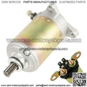 Starter & Relay for Bombardier Can-Am Outlander 650 EFI 2008 2009 2010 2011-2015 (For: Can-Am)