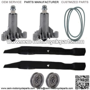 53213149 42" Mower Deck Rebuild Kit Fits Husqvarna YTH150 YT150 Spindles Pulleys