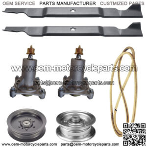 46" Mower Rebuild Kit Fits Husqvarna YTH21K46 Deck Spindles Blades Belt Pulleys