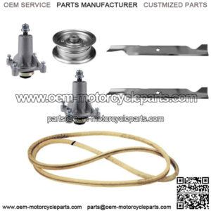 Deck Rebuild Kit Fits AYP Mowers - Blades-Spindles-Pulley-Belt