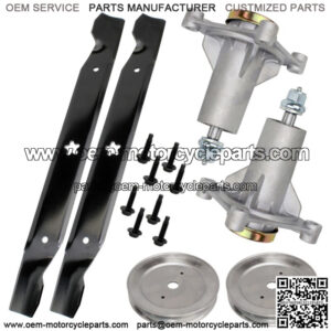 2 Spindle Pulley Blade for Husqvarna LT1597 1942 19538 2213 2223A2 LTA18538