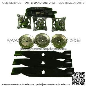 YTH2348 48" MOWER DECK PARTS REBUILD KIT SPINDLES PULLEYS BLADES BELT
