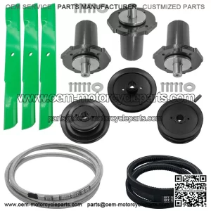 60" Deck Spindle Pulley Blade Belt Kit for Gravely ZT2560 ZT2660 ZT2760 ZT60 HD