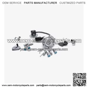 Lock Set Complete for Loncin LX650-2C,Voge 650DSX Euro 5 LX650-2C-E5 CMPO Black