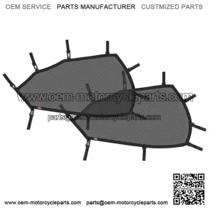 Left+Right Window Nets Upper Door Nets for CFMOTO ZForce 950 2020-2024