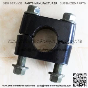 7/8 Inch 22 mm Motorcycle Handlebar Risers,  Universal Handlebar Clamp Stable 7/8 Handlebar Risers 6063 Aluminum Mini Bike Handlebar Risers for ATV Dirt Bike (Black)