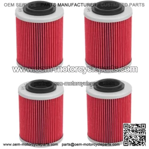 For CFMOTO CForce UForce ZForce 400 500 500S 600 800 1000 4Pack Oil Filter