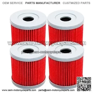 4 Pack Oil Filter for Suzuki DRZ400 2000-2017 LTZ400 QuadSport 2003-2016 LTR450 QuadRacer for ARCTIC CAT DVX400 2004-2008 for KAWASAKI KFX400 2003-2006 KLX400R KLX400SR 2013