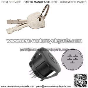 Ignition Switch Fits Cub Cadet Zero Turn Mowers RZT42 RZT50 RZT54 w/2 Keys