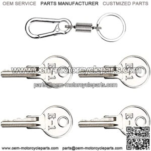 4 Pack Golf Cart Ignition Keys for EZGO Gas & Electric Golf Cart 1976-up, Replace OEM 17063-G1