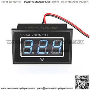 Golf Cart Digital Voltage Meter/Voltmeter 0.56"LED Battery Gauge 24V~96V Input, Universal for Club Car EZGO Yamaha Truck Boat Scooter ATV UTV