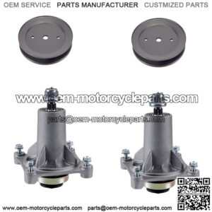 2 Deck Spindle Pulley Kit Craftsman Fits Husqvarna Poulan 42" 46" 48" 192870 187