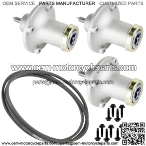 3 Deck Spindle Belt Kit For Husqvarna Gt52 Xls 52" GTH27V52Ls GTH24V52Ls