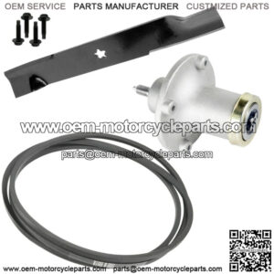 Deck Spindle Blade Belt Kit For Husqvarna GTH26V52Ls Gth3052 Gth52Xls