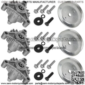3x Spindle And Pulley For Husqvarna YTH 180 954140010E 46" Deck 1998-06