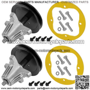 2 Spindle Assembly w/ Deck Ring For MTD Husqvarna 918-06989 91806989 618-06989