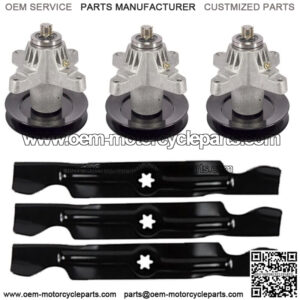 91804125C New Blades & Spindles Set 94204056C Fits Cub Cadet Series 1000 Mowers