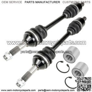 Rear Left and Right CV Joint Axle w/ Bearing for Kawasaki 59266-0002 59266-0023
