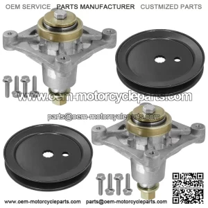 42" Deck Spindles with 4.8" OD Pulley for Hustler Raptor / Dash XD 604214 603987