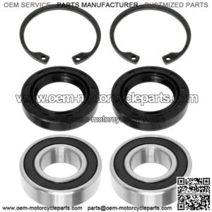 2 Rear Axle Drive Shaft Bearing Circlip Seal For Kawasaki Mule 550 KAF300C 97-04 (For: Kawasaki)